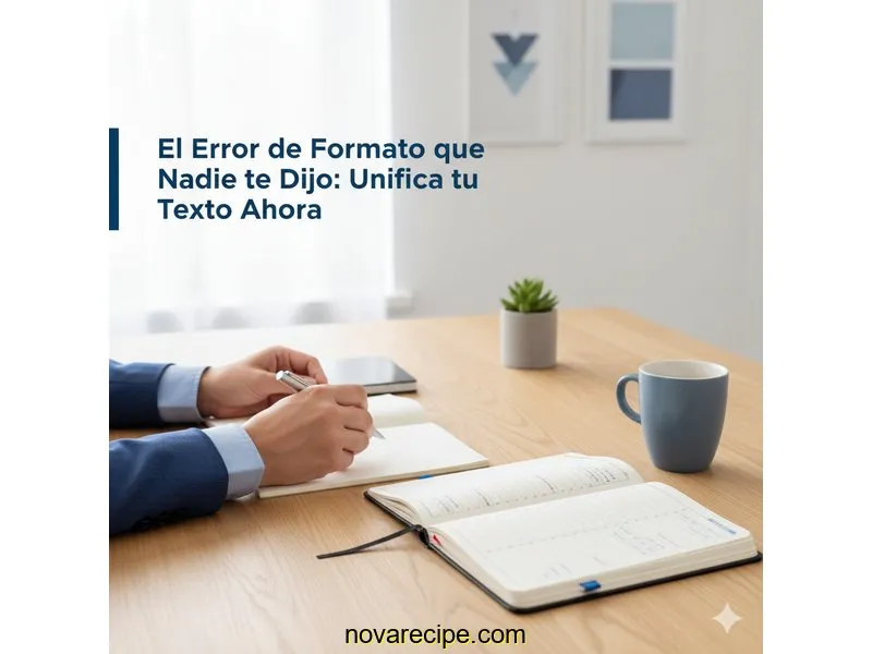Ilustración para la guía de El Error de Formato que Nadie te Dijo: Unifica tu Texto Ahora
